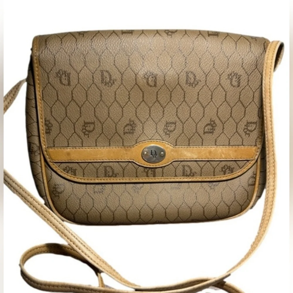 Christian Dior Vintage Honeycomb Crossbody Bag